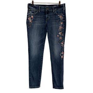 Silver Jeans Co. Elyse Skinny Embroidered Jeans W30/L29